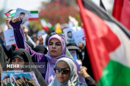 راهپیمایی روز قدس در جزیره کیش