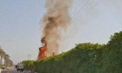 آتش‌سوزی مشکوک علت قطع موقت برق در برخی مناطق کیش